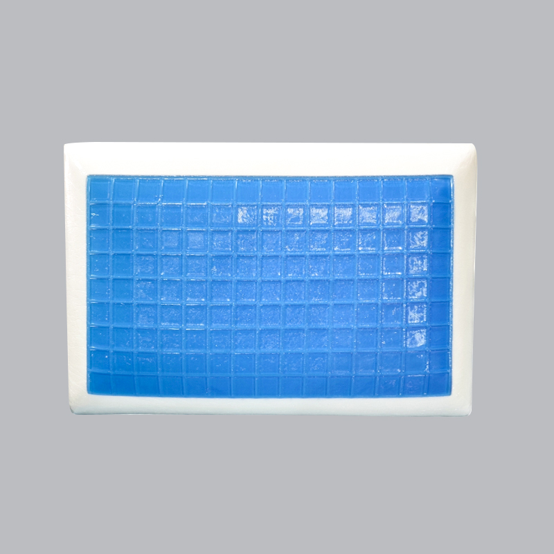 Blau kariertes Memory-Schaum-Gel-Kissen